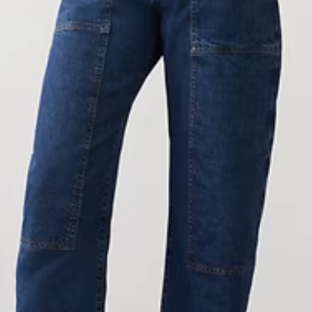Banana Republic Factory Dark Blue Cropped Women's Jeans